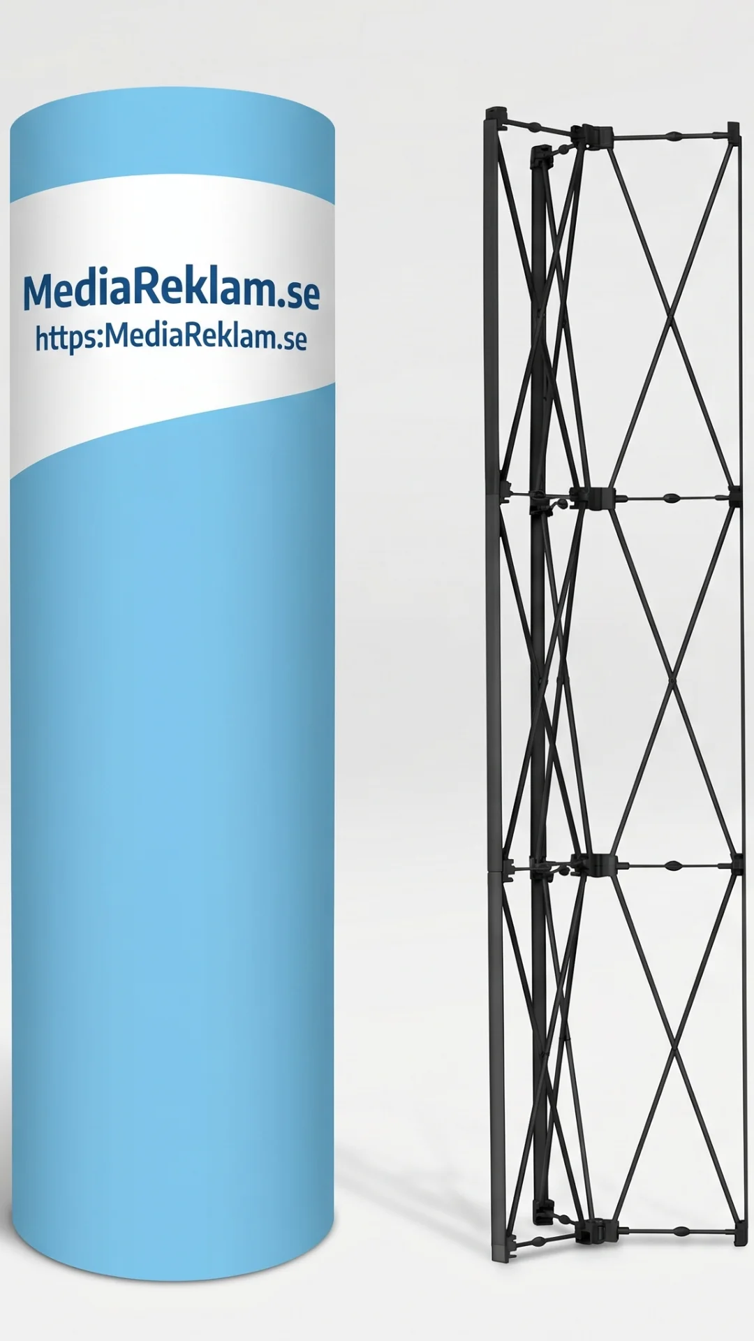 Pop-up tower med tryck | Reklampelare med logo
