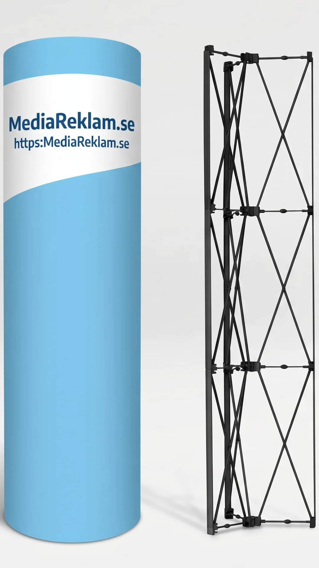 Pop-up tower med tryck | Reklampelare med logo