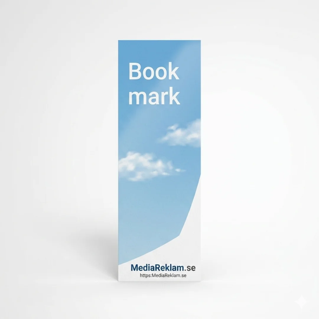 Trycka BokmärkenBokmärken med logotyp, premium papper och elegant finish