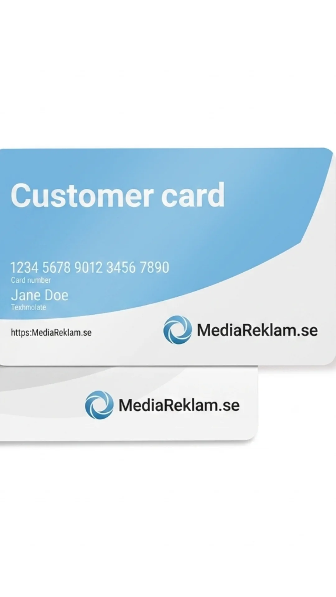 Trycka ID Plastkort med egen design och logotyp