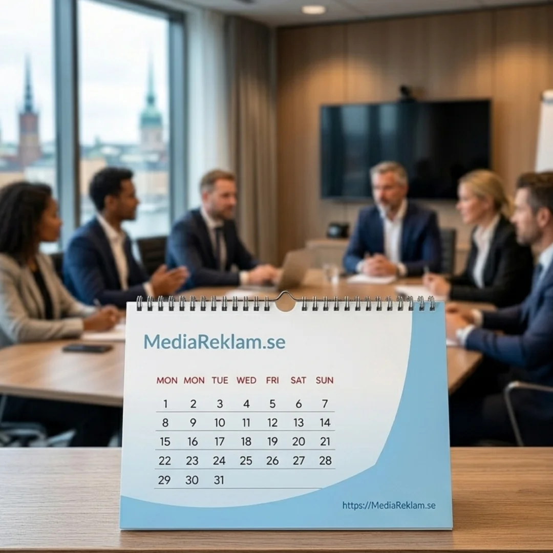 Trycka kalender och trycka egen kalender hos MediaReklam.se i Stockholm.